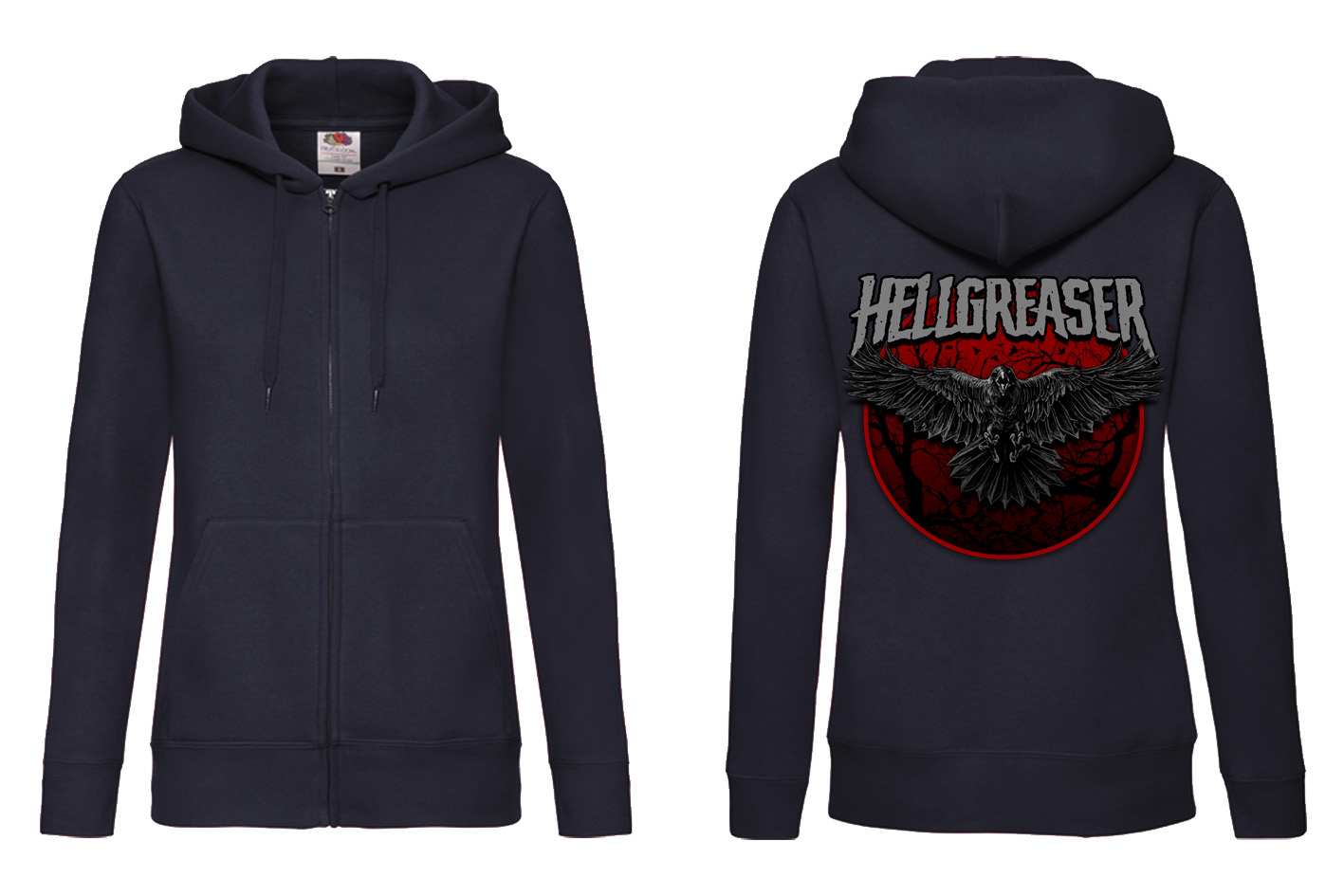 Hellgreaser - Hooded Ladies Zipper